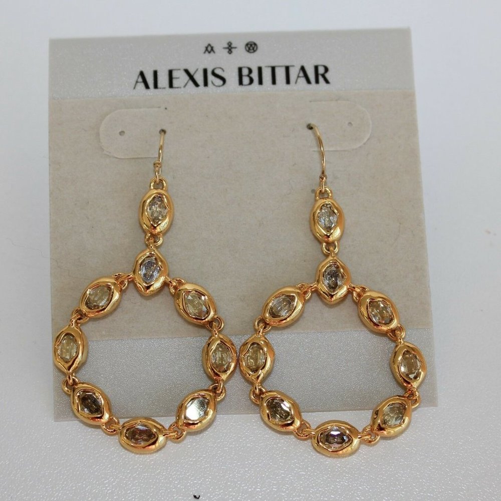 Alexis Bittar Elements Moonlight Circle Earrings - image 1